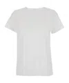 Allude White Crewneck T-shirt In White