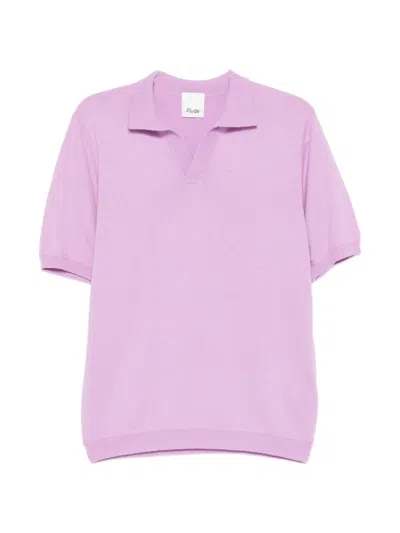 Allude Short-sleeved T-shirt In Purple