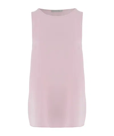 Allude Sleeveless Stretch Top In Pink