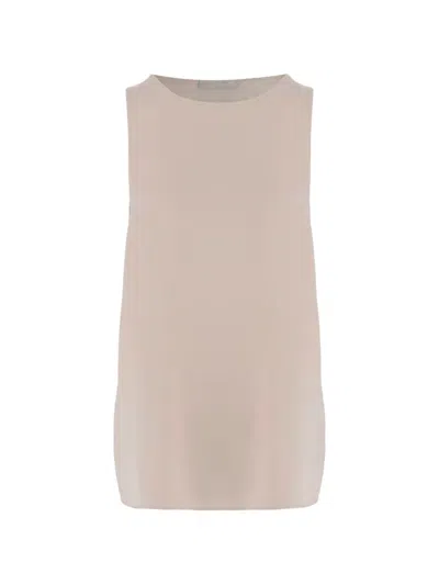 Allude Sleeveless Top In Neutral