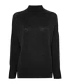 Allude Stand-neck Sweater In Black