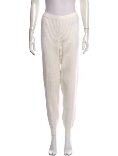Pre-owned Allude Straight Leg Pants W/ Tags In White