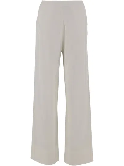 Allude Straight-leg Trousers In White