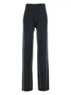 Allude Straight-leg Wool-cashmere Trousers In Gray