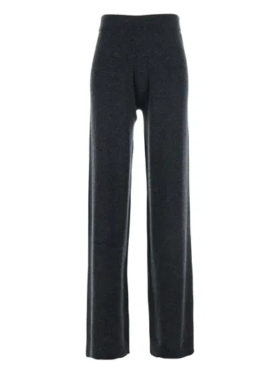 ALLUDE STRAIGHT-LEG WOOL-CASHMERE TROUSERS