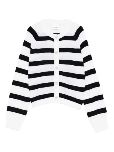 Allude Striped Cardigan In Multi