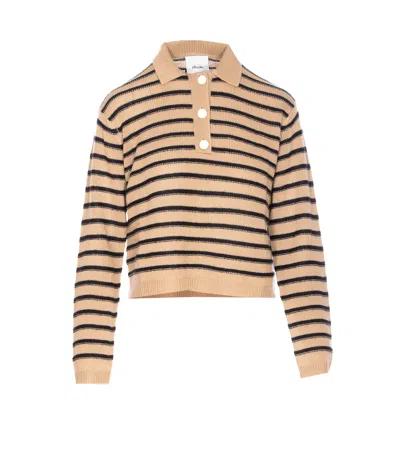 Allude Striped Sweater In Multi