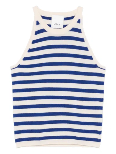 Allude Striped Tank Top In Multi