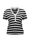 Allude Striped Top In Multi
