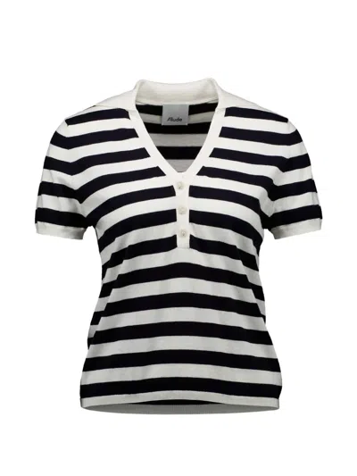 Allude Striped Top In Multi