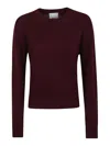 Allude Rd-sweater In Burgundy