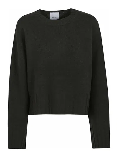 ALLUDE SUÉTER CUELLO REDONDO - NEGRO