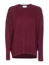 Allude Sweater In Burgundy