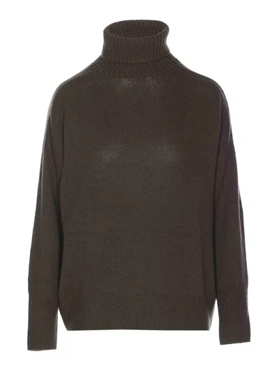 Allude Military Green Sweater In Multi