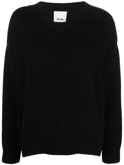 Allude Sweater In Black