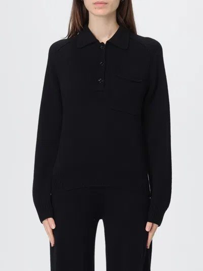 ALLUDE POLO SHIRT ALLUDE WOMAN COLOR BLACK,H49810002