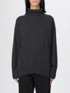 Allude Mock-neck Cashmere Sweater In Gray