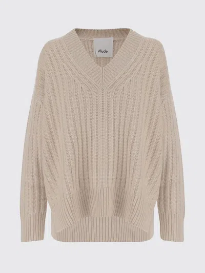 ALLUDE SWEATER ALLUDE WOMAN COLOR IVORY,H68324044