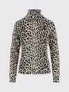Allude Animal Print Wool And Cashmere Sweater In Multi