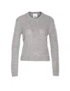Allude Crew-neck Cashmere Sweater In Gray