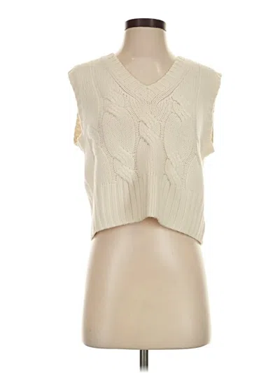 Pre-owned Allude Sweater Vest In Ivory
