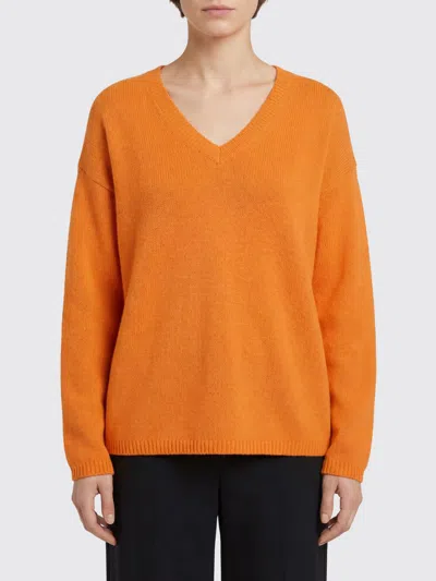 Allude Sweater Woman  In Orange