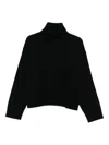 Allude Turtleneck Sweater In Black