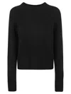 ALLUDE ALLUDE SWEATERS BLACK