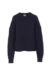 Allude Diamond-pattern Wool Sweater In Blue