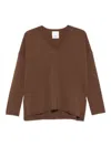 Allude Sweaters In Brown
