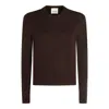 Allude Bordeaux Cashmere Knitwear In Brown