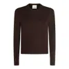 Allude Bordeaux Cashmere Knitwear In Brown
