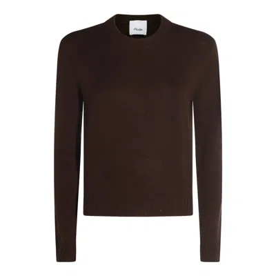 ALLUDE SWEATERS BROWN
