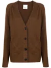 ALLUDE ALLUDE SWEATERS BROWN