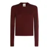 Allude Bordeaux Cashmere Knitwear In Burgundy
