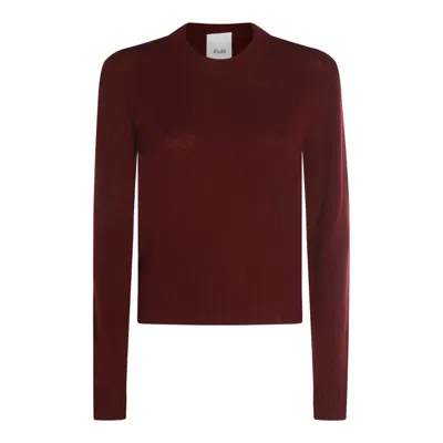 Allude Bordeaux Cashmere Knitwear In Burgundy