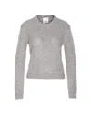 Allude Crew-neck Cashmere Sweater In Gray