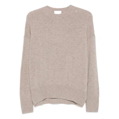 Allude Long-sleeve Cashmere Sweater In Neutral