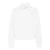 Allude Ribbed Turtleneck Sweater In Gray