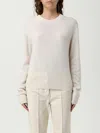 Allude Sweatshirt  Woman Color Yellow Cream In Neutral