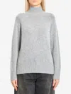 Allude Turtleneck In Wool And Cashmere In Gray