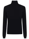 Allude Cashmere Turtleneck Sweater With Fine-knit Texture In Black
