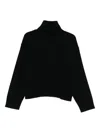 Allude Turtleneck Sweater In Black