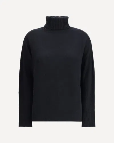 Allude Turtleneck Sweater In Black
