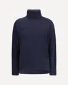 Allude Turtleneck Cashmere Sweater In Blue
