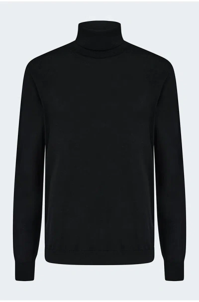 Allude Turtleneck Sweater In Black