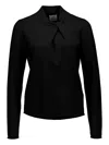 Allude Twist-detail Sweater In Black