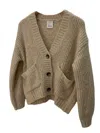 Allude V-cardigan 1/1 In Cream In White