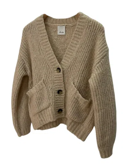 Allude V-cardigan 1/1 In Cream In White