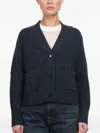 Allude V-neck Cardigan In Blue